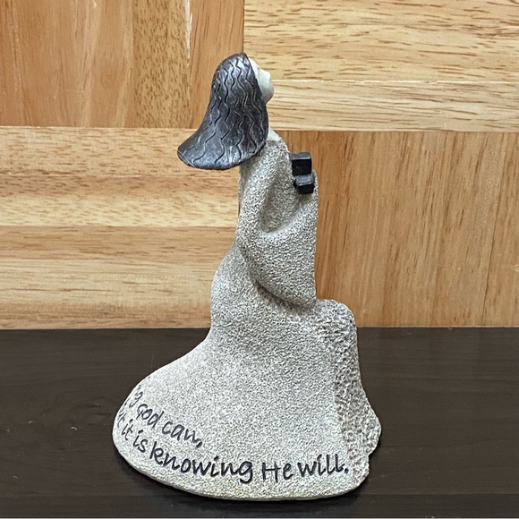 ARTSTONE by Carson Home Accents  “Faith” Lady Holding Cross Figurine - Picture 6 of 13